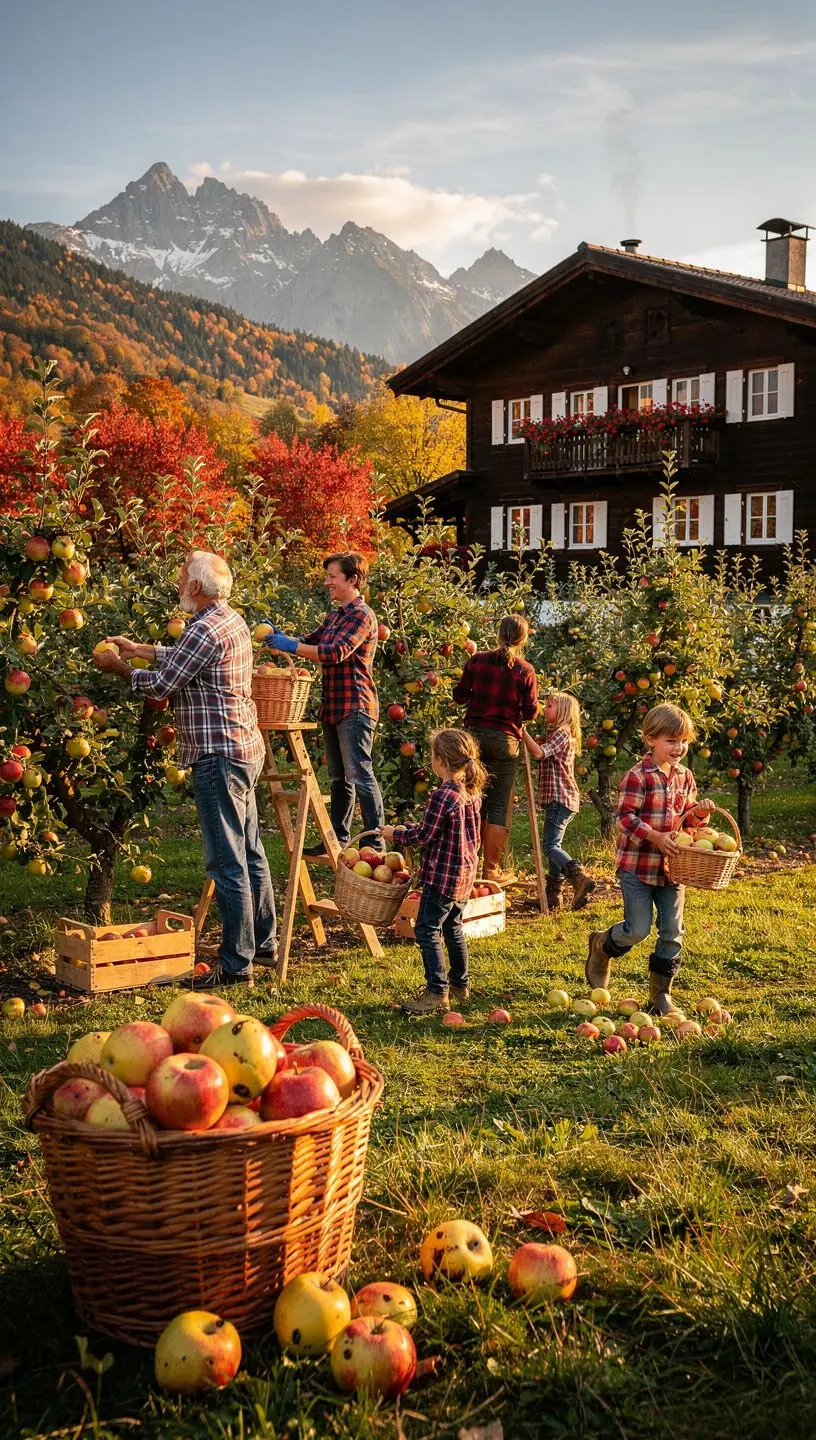Traditionelles Tiroler Holzchalet mit blГјhenden Blumen im Vordergrund.